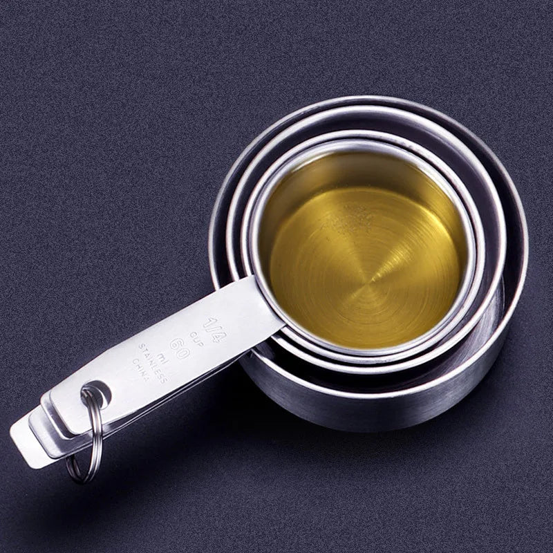 Conjunto de Colheres Medidores de Cozinha Empilháveis