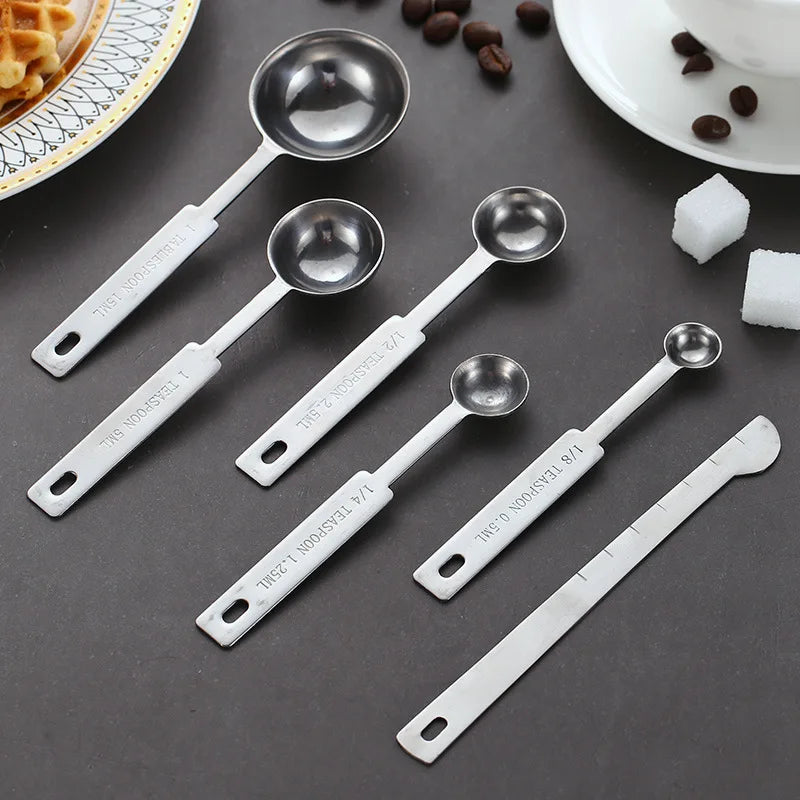 Conjunto de Colheres Medidores de Cozinha Empilháveis