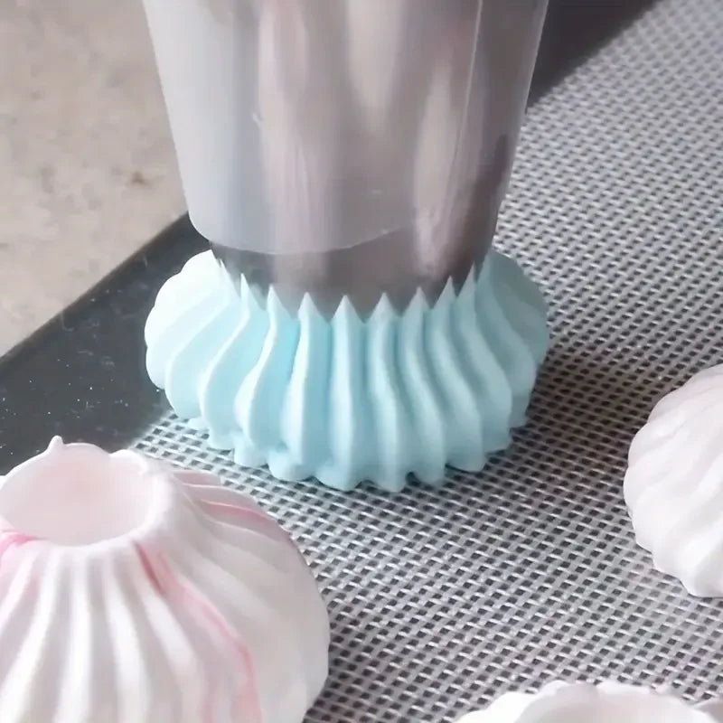 Conjunto 2 Bicos de Confeitar Grandes em Aço Inoxidável
