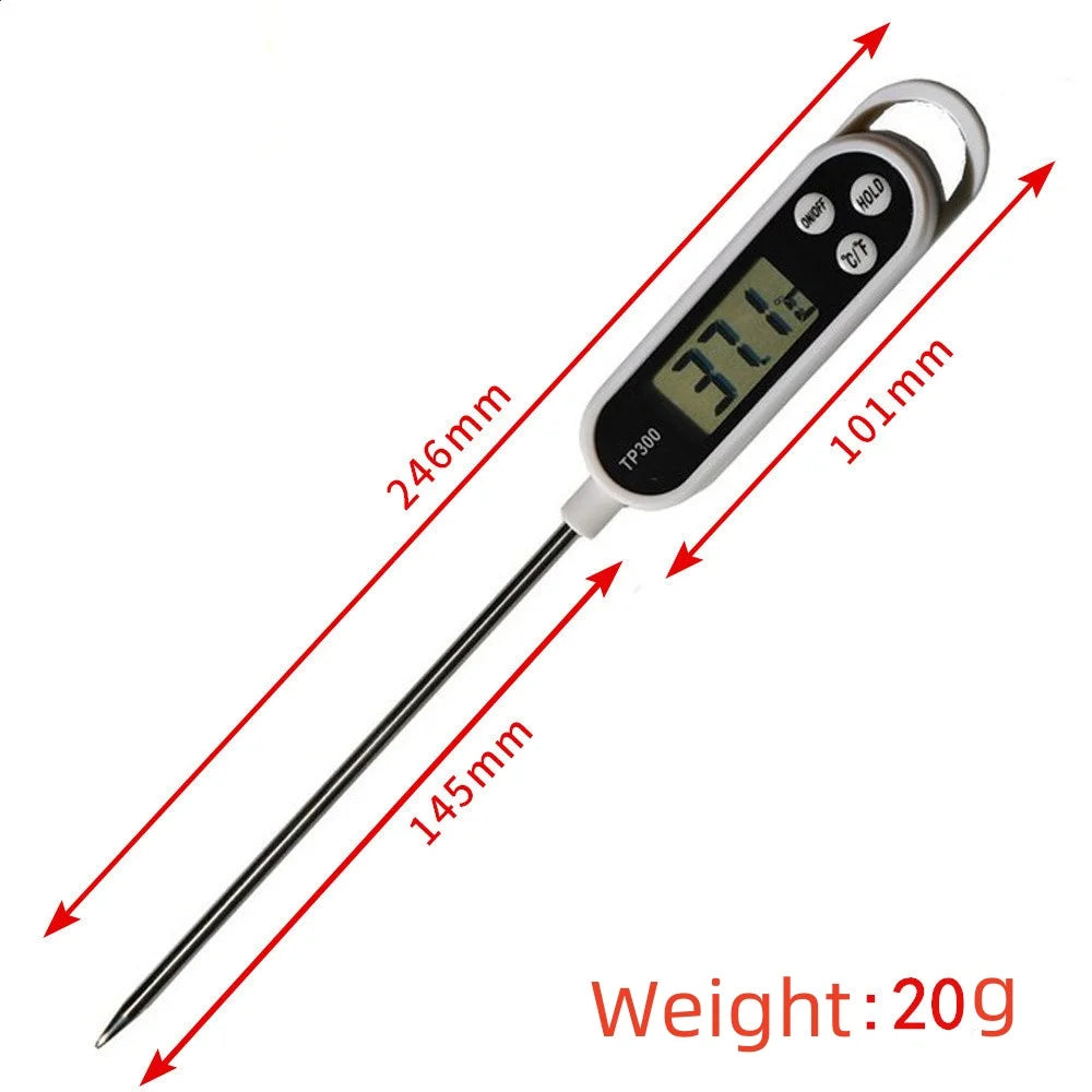 Termómetro Digital de Cozinha Com Sonda em Aço Inoxidável