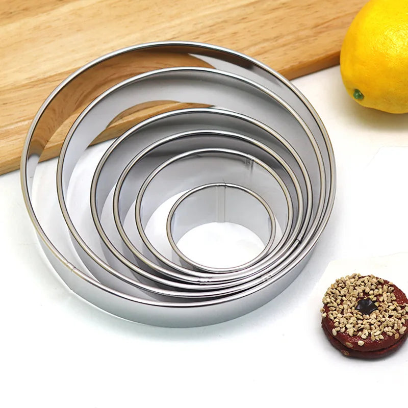 Conjunto 12 Cortadores de Biscoite Redondo Inox