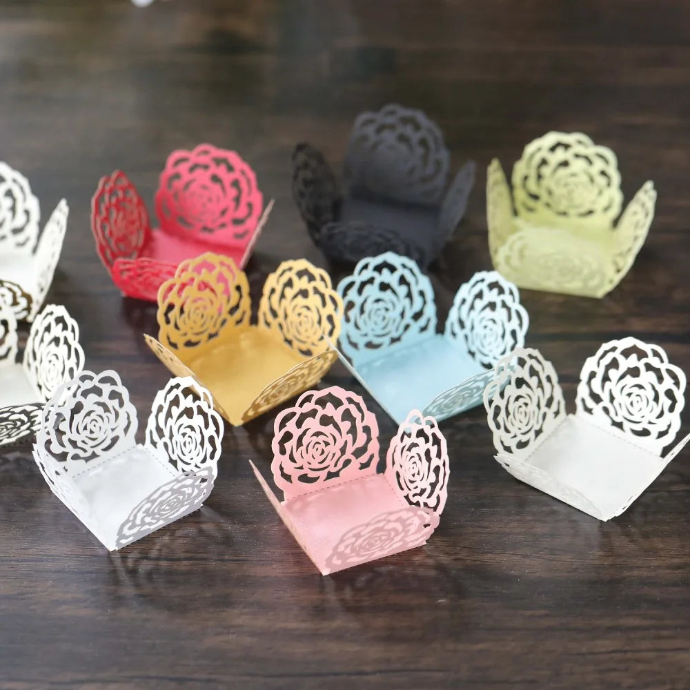 50pcs Porta bombons de Papel Decorativos para Bodas e festas