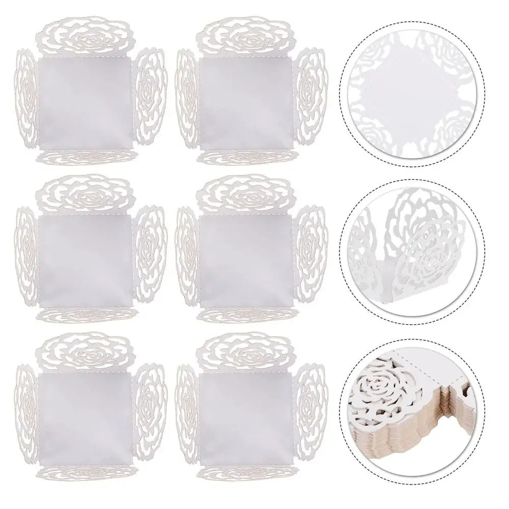 50pcs Porta bombons de Papel Decorativos para Bodas e festas