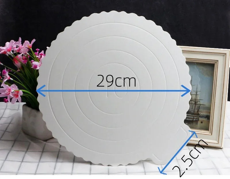 New 1pcs Gold Cake Board Disposable Dessert Tray Cake Base Cardboard for Wedding Birthday Party Baking Accessories Cake Tools