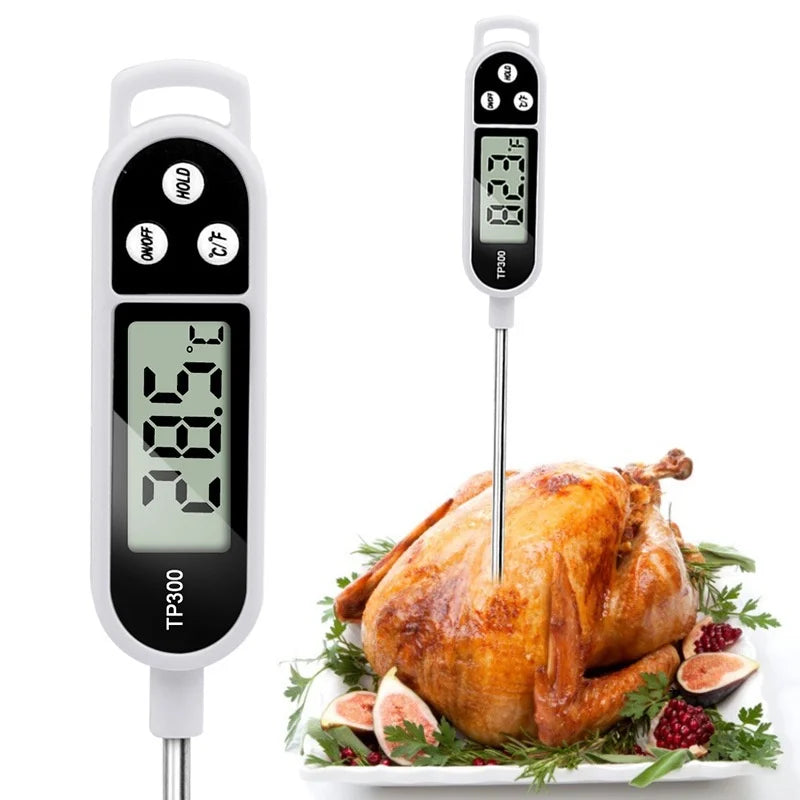 Termómetro Digital de Cozinha Com Sonda em Aço Inoxidável