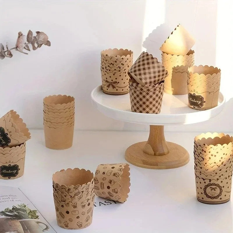 Moldes de Papel Antiaderente para Mini cupcakes 50 pzas