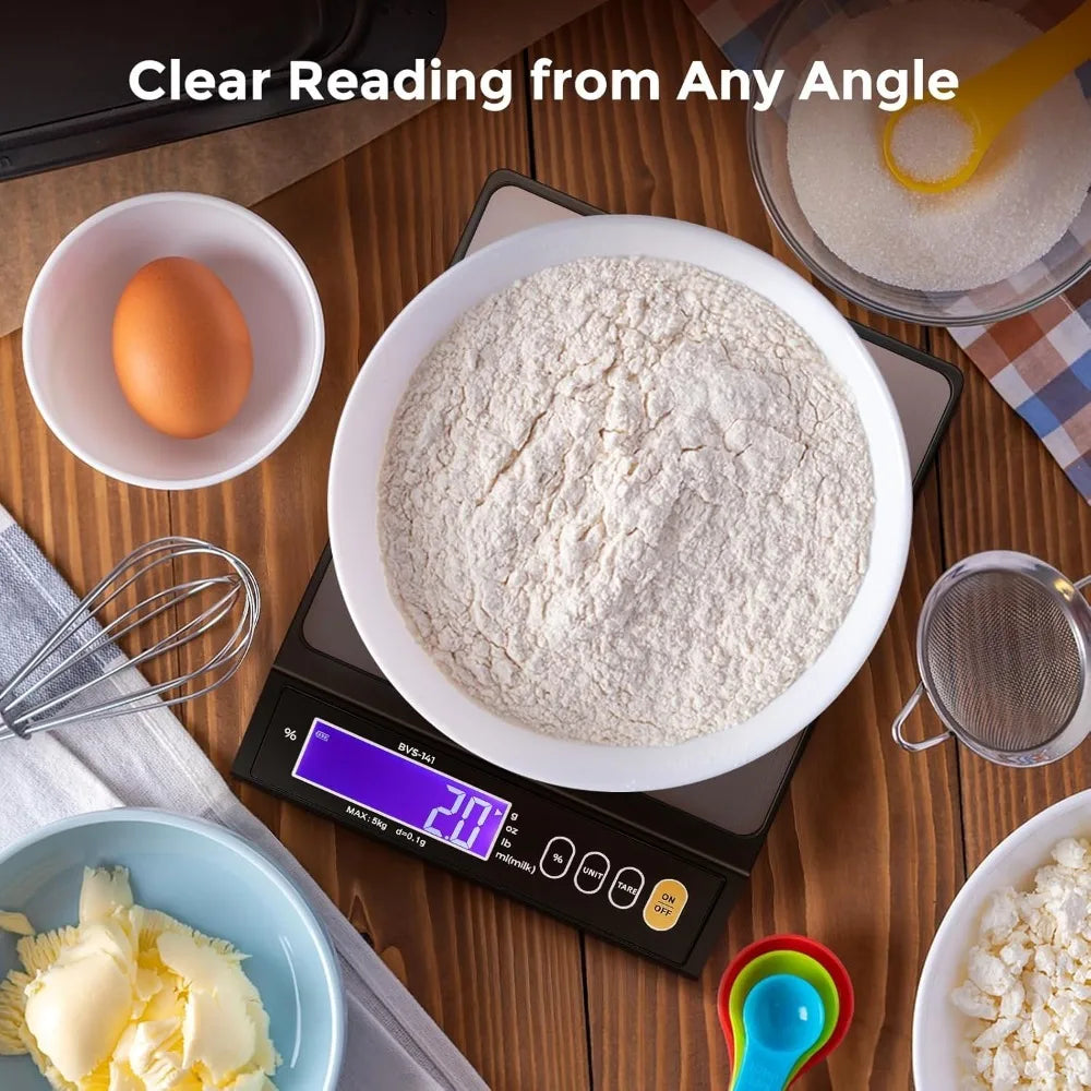 Balança Digital de Cozinha Impermeável e Recarregável