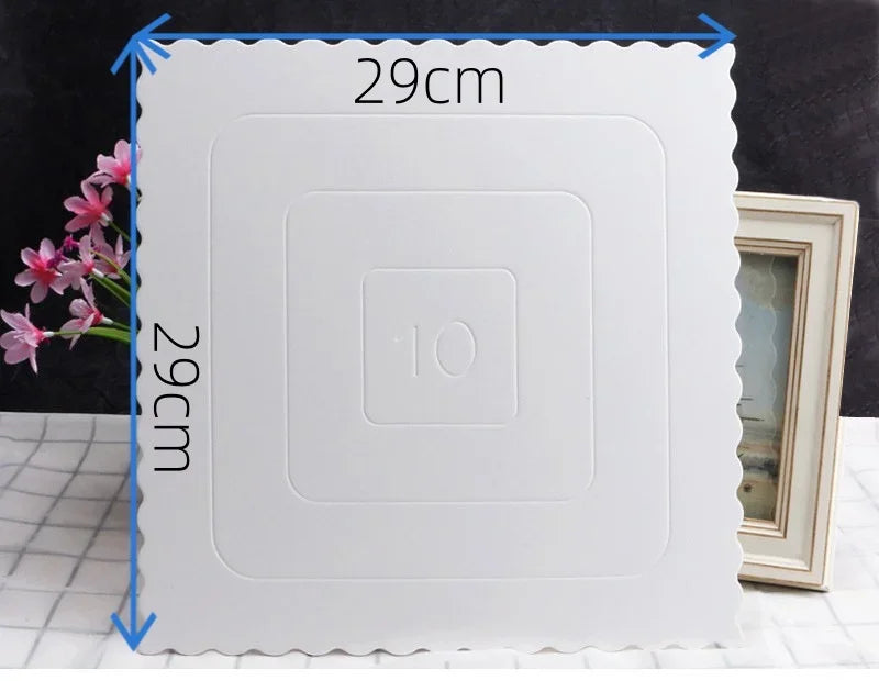 New 1pcs Gold Cake Board Disposable Dessert Tray Cake Base Cardboard for Wedding Birthday Party Baking Accessories Cake Tools