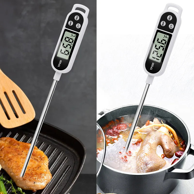 Termómetro Digital de Cozinha Com Sonda em Aço Inoxidável