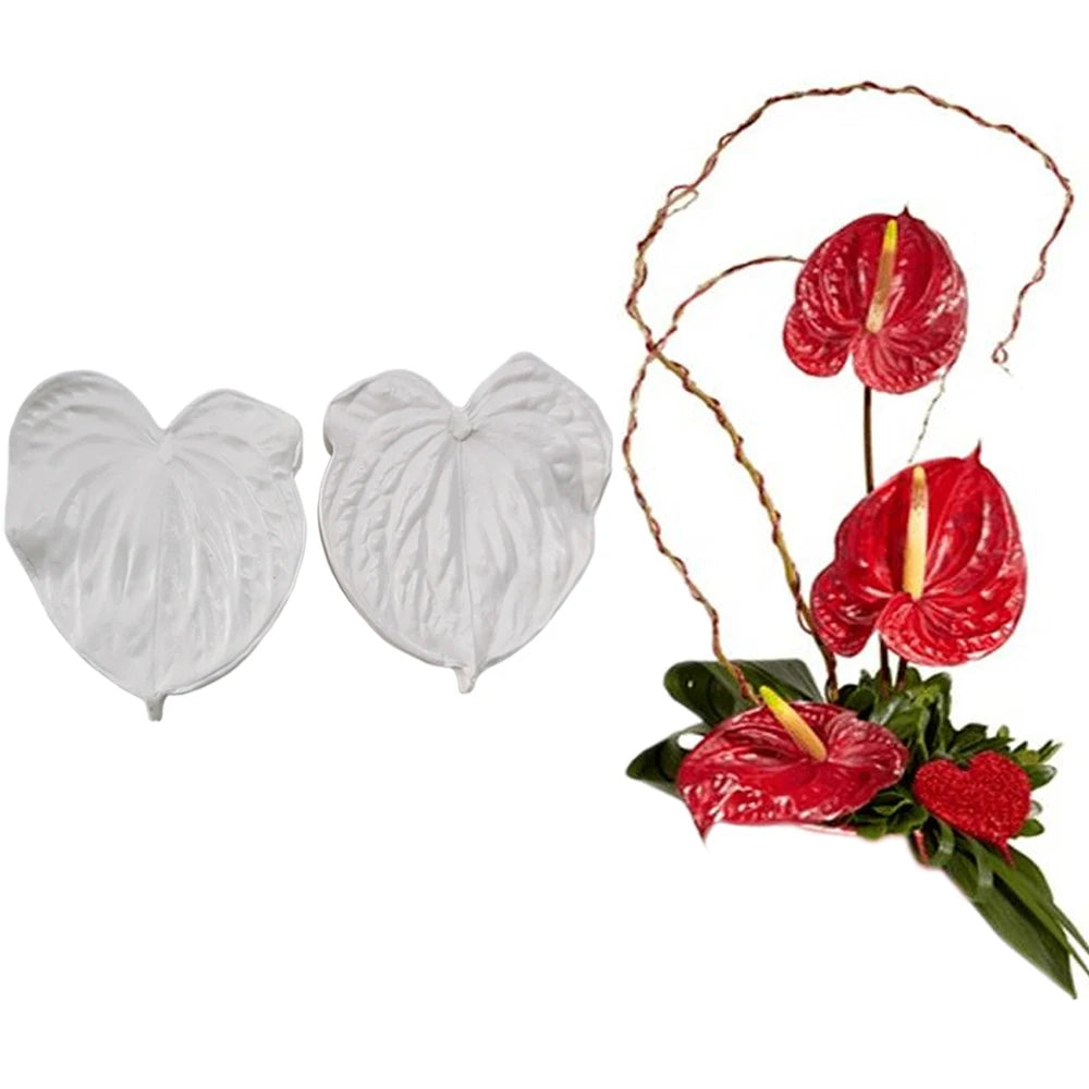 Kit moldes de Silicone e cortadores para Flores 6 pzas