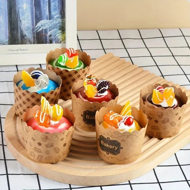 Moldes de Papel Antiaderente para Mini cupcakes 50 pzas