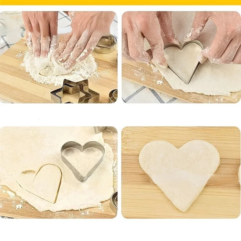 12 Cortadores de Galletas Formas Variadas