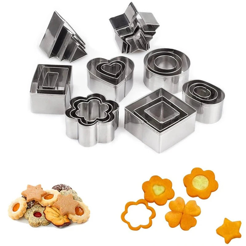 Mini Cortadores de Galletas Metálicos