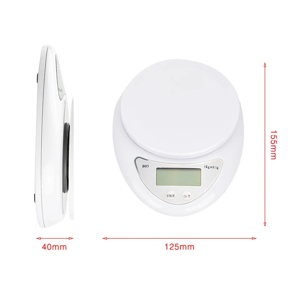 Balança Digital Portátil para Alimentos e Pastelaria