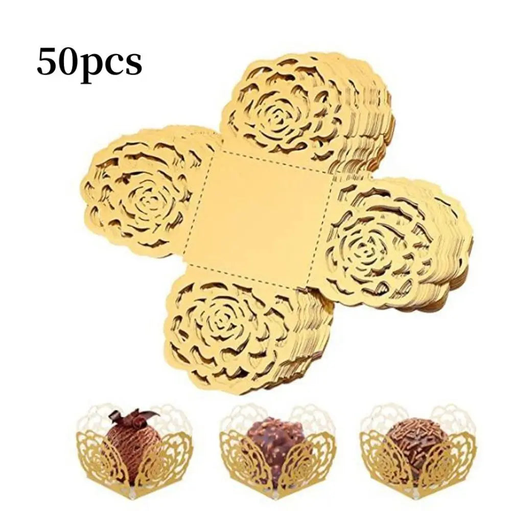 50pcs Porta bombons de Papel Decorativos para Bodas e festas
